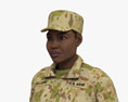 African-American Female Soldier 3D 모델 