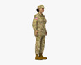 Middle Eastern Female Soldier 3D модель