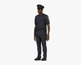 African-American Police Officer 3D 모델 
