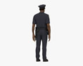 African-American Police Officer 3D модель