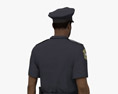 African-American Police Officer 3D模型