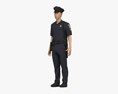 Asian Police Officer Modelo 3D
