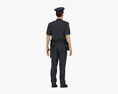 Asian Police Officer Modello 3D