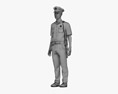 Asian police Officer 3d model