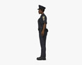 African-American Female Police Officer Modèle 3d