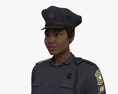 African-American Female Police Officer 3Dモデル
