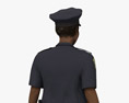 African-American Female Police Officer 3D-Modell
