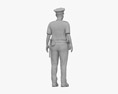 African-American Female Police Officer Modèle 3d