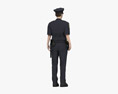 Female Police Officer Modello 3D