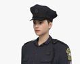 Female Police Officer 3D 모델 