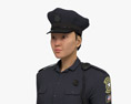 Asian Female Police Officer 3D модель