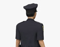 Asian Female Police Officer 3D 모델 