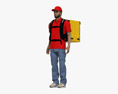 Middle Eastern Food Delivery Man 3D-Modell
