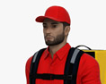 Middle Eastern Food Delivery Man 3D模型