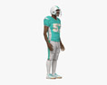 African-American Football Player 3d model