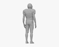African-American Football Player Modelo 3D