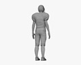 Asian Football Player 3D模型