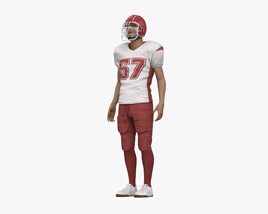 Middle Eastern Football Player 3D model
