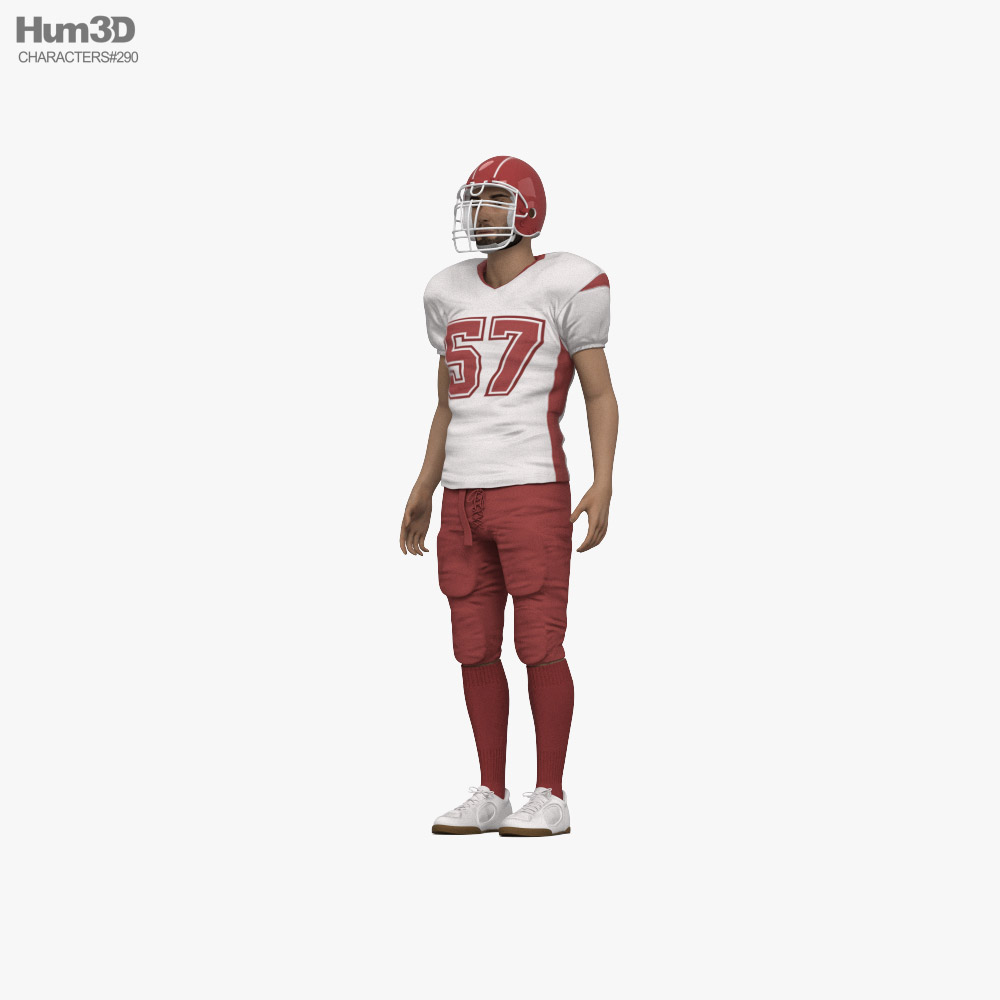 Middle Eastern Football Player Modèle 3D