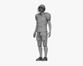 Middle Eastern Football Player 3D-Modell