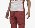 Middle Eastern Football Player 3D 모델 