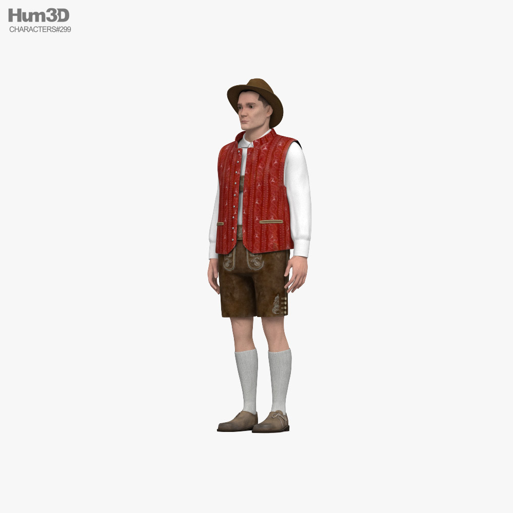 Bavarian Man Modello 3D