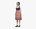 Bavarian Woman 3D-Modell