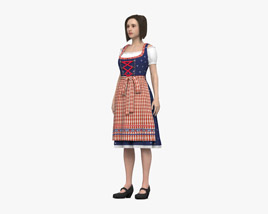 Bavarian Woman Modèle 3D