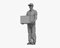 Asian Delivery Man Modelo 3d