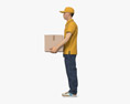 Asian Delivery Man 3D模型