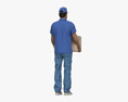 Middle Eastern Delivery Man Modello 3D