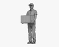Middle Eastern Delivery Man 3D-Modell