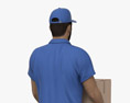 Middle Eastern Delivery Man 3Dモデル