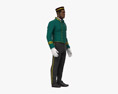 African-American Hotel Porter 3D 모델 