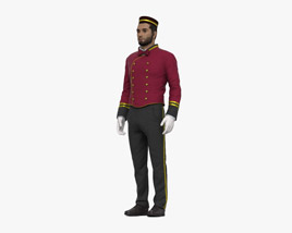 Middle Eastern Hotel Porter 3Dモデル