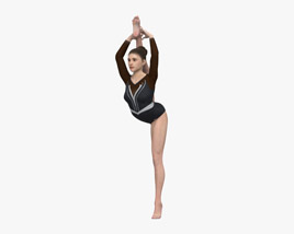 Female Gymnast 3D model
