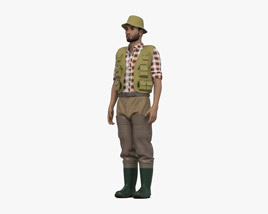 Middle Eastern Fisherman 3D-Modell