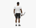 African-American Tennis Player Modèle 3d