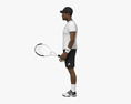 African-American Tennis Player 3D модель