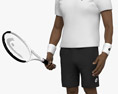 African-American Tennis Player 3D-Modell