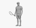 African-American Tennis Player 3D-Modell