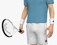 Asian Tennis Player Modello 3D