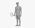 Asian Tennis Player 3D-Modell