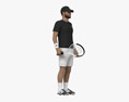 Middle Eastern Tennis Player 3D-Modell