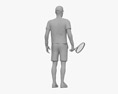 Middle Eastern Tennis Player 3D 모델 