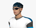 Asian Racing Cyclist 3D模型