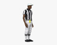 African-American Football Referee 3D 모델 