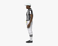 African-American Football Referee 3D модель
