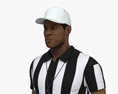 African-American Football Referee 3d model