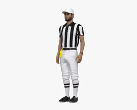 Middle Eastern Football Referee 3D-Modell